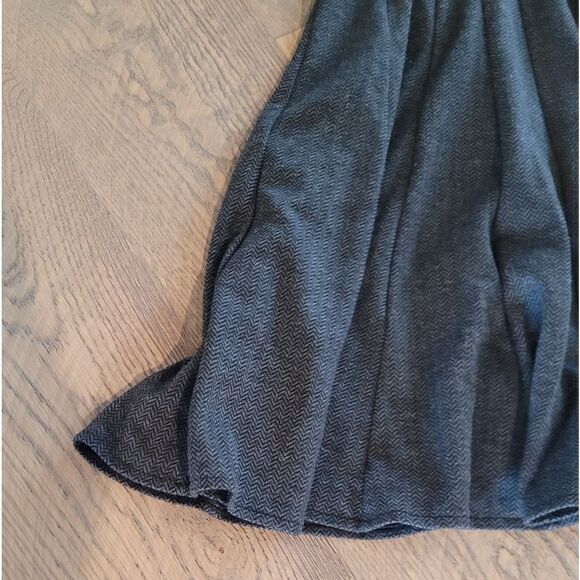 CALVIN KLEIN Sleeveless Herringbone Pleated Flare Dress 6 - Picture 6 of 10